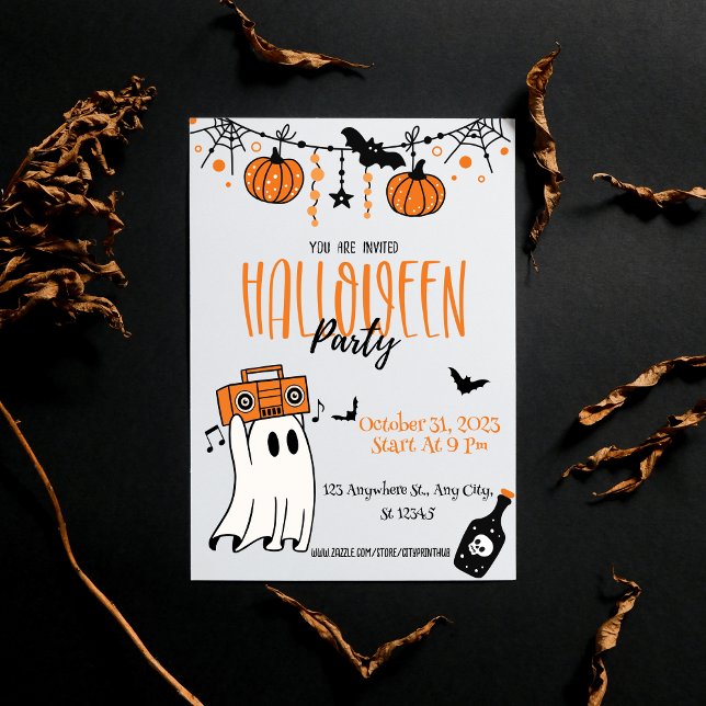 Invitations d'Halloween faites sur mesure pour une (Créateur téléchargé)