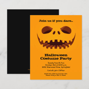 Invitations d'Halloween Jack o' Lantern Budget