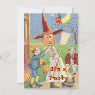 Invitations d'Halloween vintages
