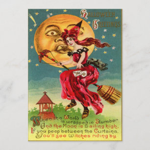 Invitations d'Halloween Vintages