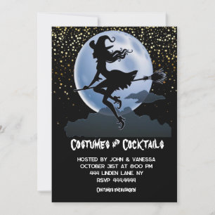 Invitations d'Halloween Witch Adult Party