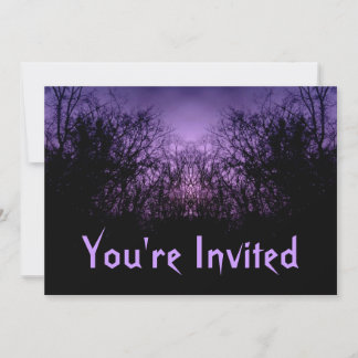 Invitations d'imaginaire de forêt gothique pour vo