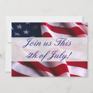 Invitations d'indicateur 4 juillet