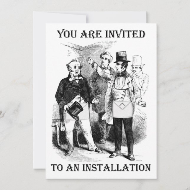 Invitations d'installation (Devant)