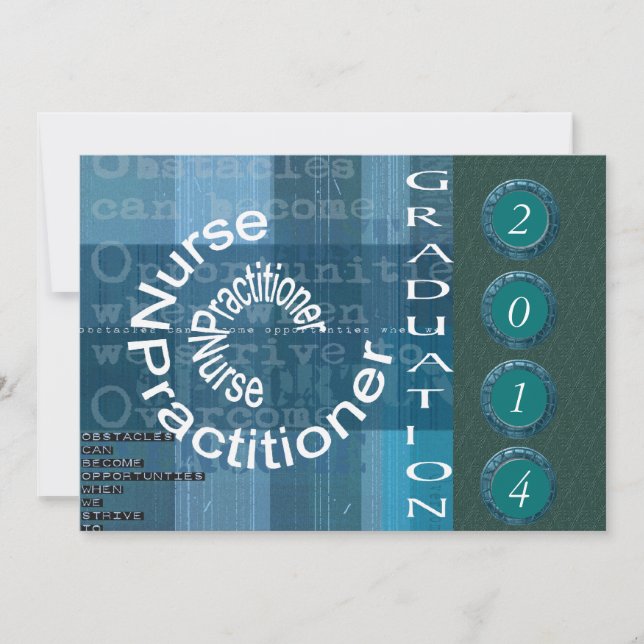 Invitations d'obtention du diplôme de praticienne (Devant)