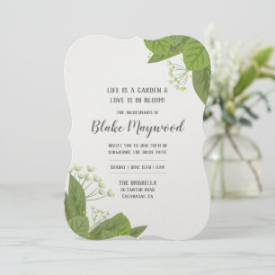 Invitations Douche Fleurs d'herbes