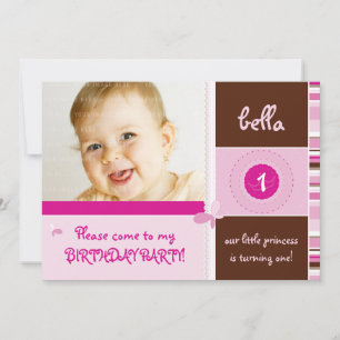 INVITATIONS DOUX D'ANNIVERSAIRE DE PHOTO : : grâce