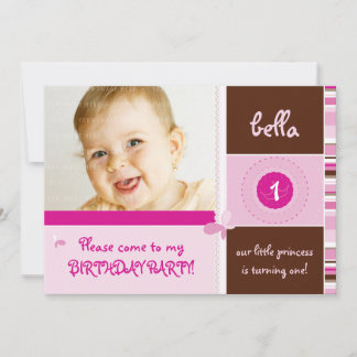 INVITATIONS DOUX D'ANNIVERSAIRE DE PHOTO : : grâce