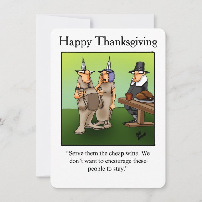 Invitations drôle de l'Humour de Thanksgiving "Win (Devant)