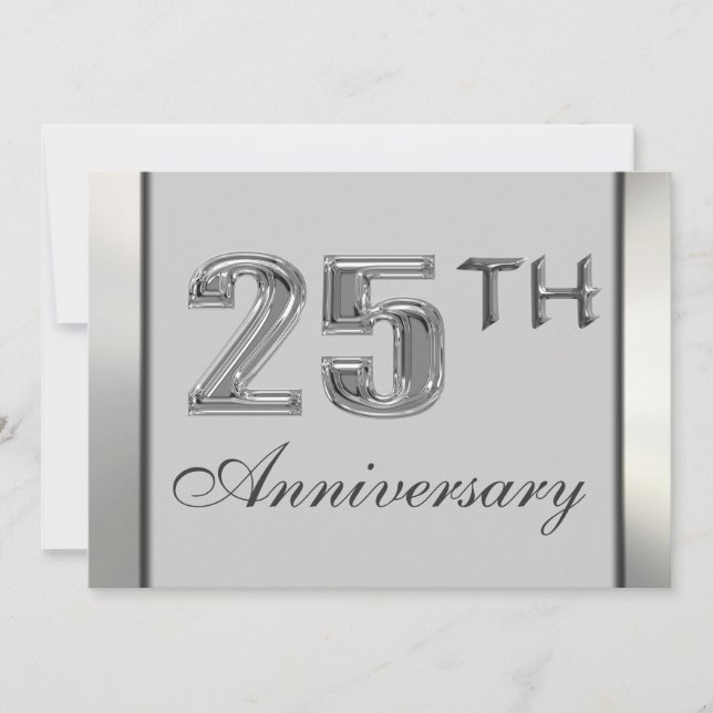 Invitations du 25e anniversaire (Devant)