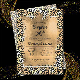 Invitations du 50e anniversaire de Leopard