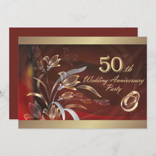 Invitations du 50e anniversaire du Mariage