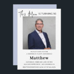 Invitations du 50e anniversaire moderne Hommes Pho<br><div class="desc">Invitations du 50e anniversaire moderne Hommes Photo</div>