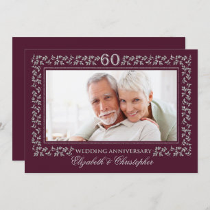 Invitations du 60e anniversaire du Mariage