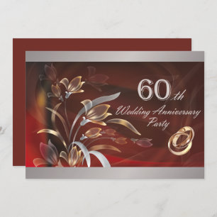 Invitations du 60e anniversaire du Mariage