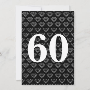 Invitations du 60e anniversaire du mariage avec di