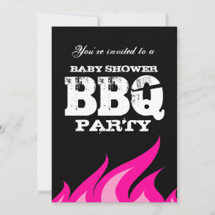Invitations du baby shower BBQ de jardin personnal