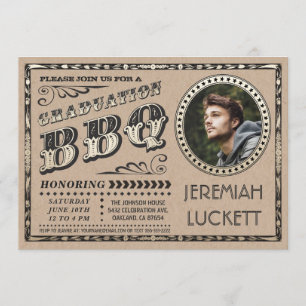 Invitations du barbecue de fin d'études   Photo pe