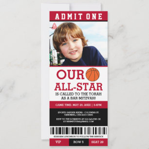 Invitations du Basketball Bar Mitzvah