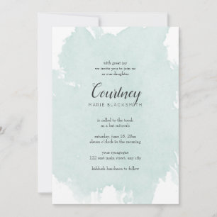 Invitations du Bat mitzvah de démarrage de l'aquar