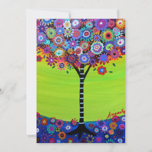 Invitations du Bat mitzvah de l'arborescence des b