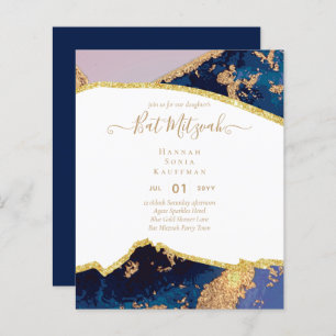 Invitations du BAT MITZVAH de Parties scintillant