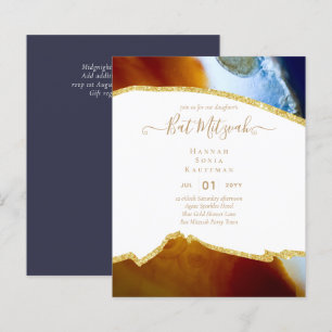 Invitations du BAT MITZVAH de Parties scintillant