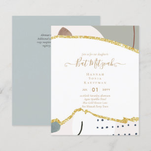 Invitations du BAT MITZVAH de Parties scintillant