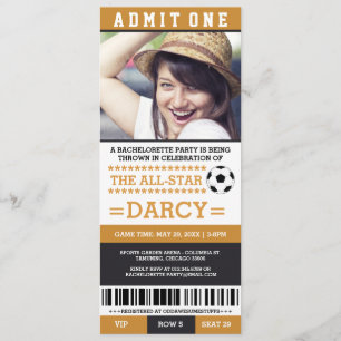 Invitations du Black Soccer Bachelorette