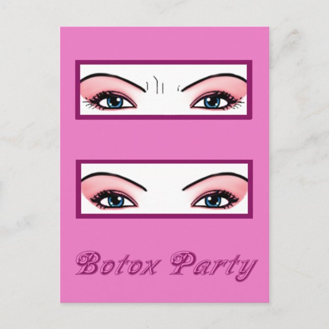 Invitations du Botox Party (Devant)