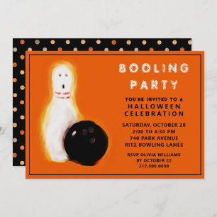 Invitations du Bowling Halloween