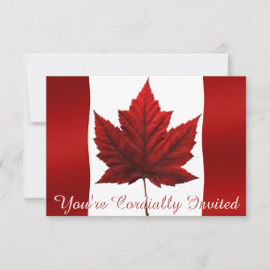 Invitations du Canada Cartes RSVP personnalisées d