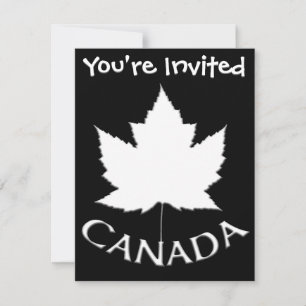 Invitations du Canada Cartes RSVP personnalisées d