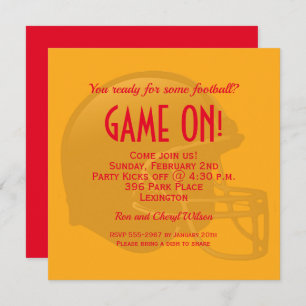 Invitations du Casque de Jeu d'or