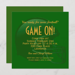 Invitations du Casque de la Journée du Jeu Vert