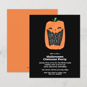 Invitations du Citrouille Budget Halloween Party