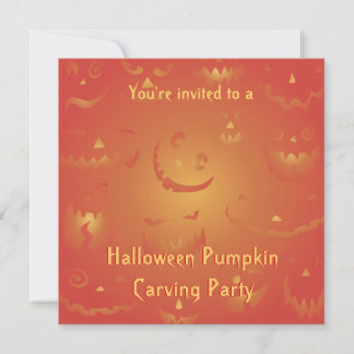 Invitations du citrouille Carving Party
