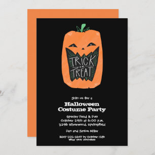 Invitations du citrouille Halloween Party
