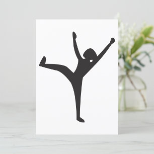 Invitations du danseur Silhouette
