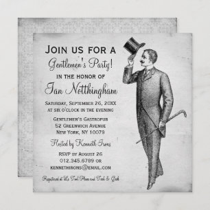 Invitations du Dapper Gentlemen's Party