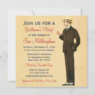 Invitations du Dapper Gentlemen's Party