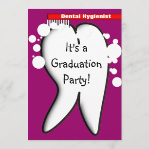 Invitations du Dental Hygienist Graduation Party 2