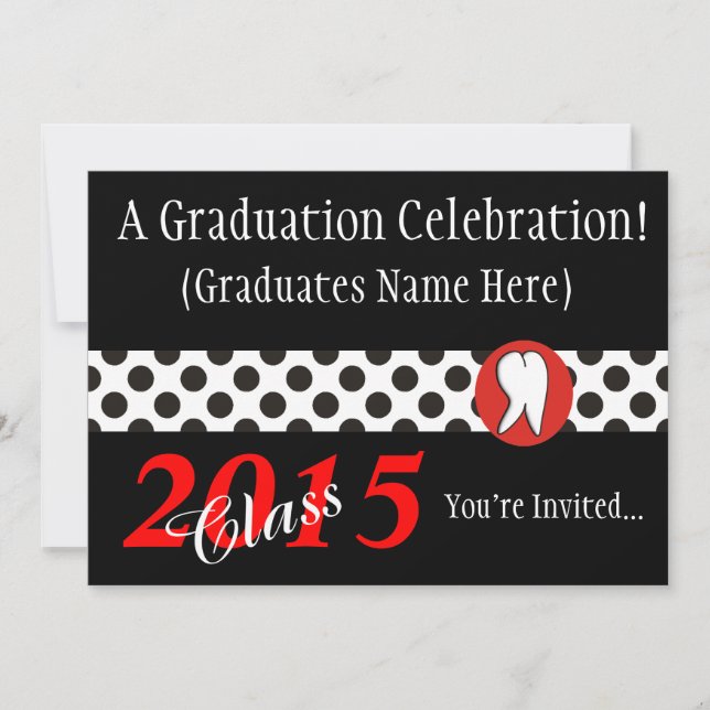 Invitations du Dental Hygienist Graduation Party 2 (Devant)