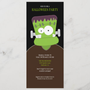 Invitations du Frankenstein Monster Halloween Part