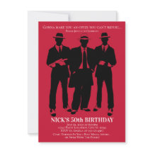 Invitations du Gangster Party