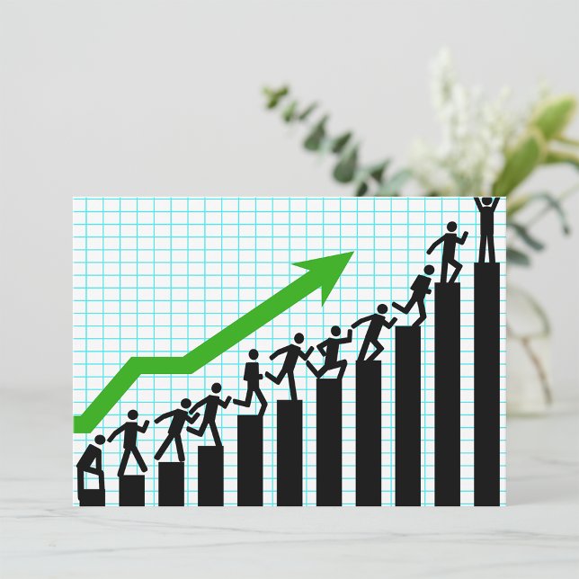 Invitations du graphique de tendances à la hausse (Créateur téléchargé)