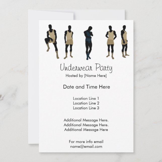 Invitations du groupe de sous-vêtements (Devant)