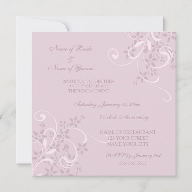 Invitations du groupe d'engagement floral pourpre (Devant)