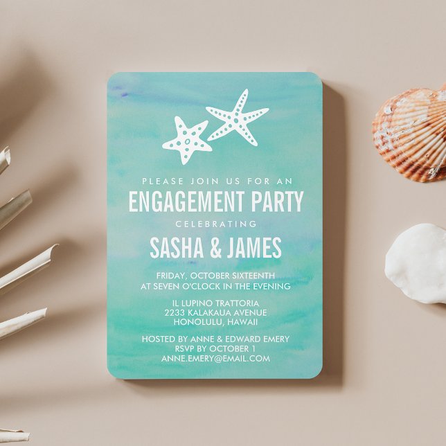 Invitations du groupe d'engagement Starfish Aqua (Créateur téléchargé)