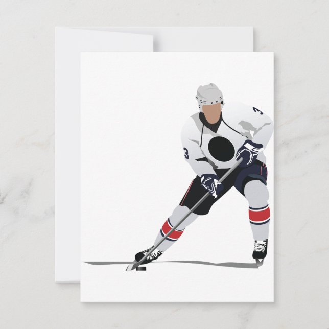 Invitations du joueur de hockey sur glace (Devant)